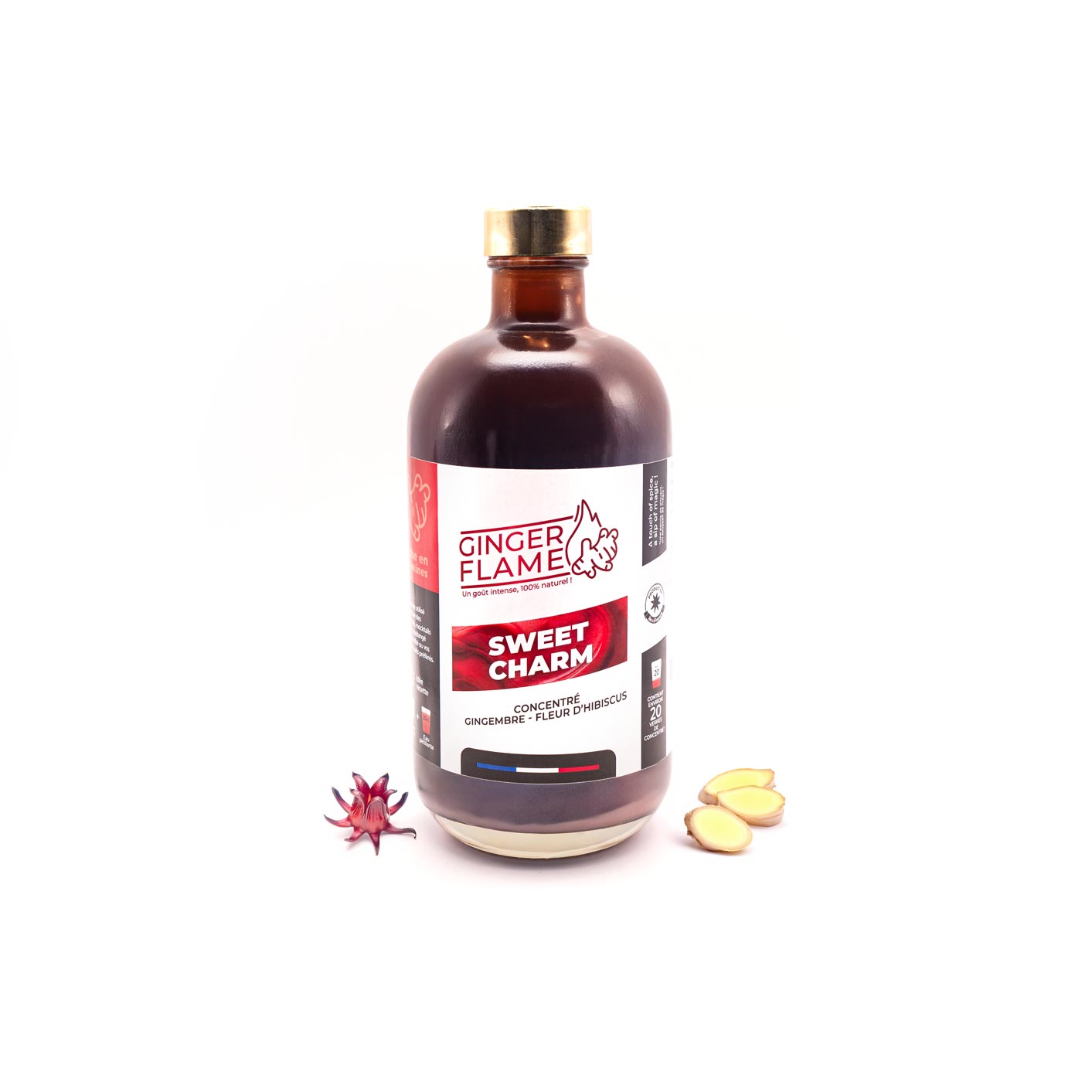 Sweet Charm - Ginger/Hibiscus Concentrate - to be diluted