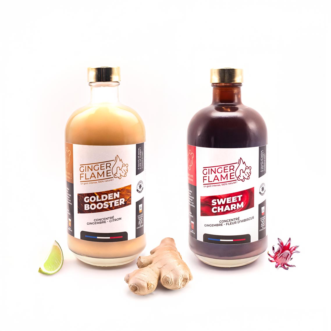 Ginger Lemon Concentrate Gift Set - Hibiscus Concentrate