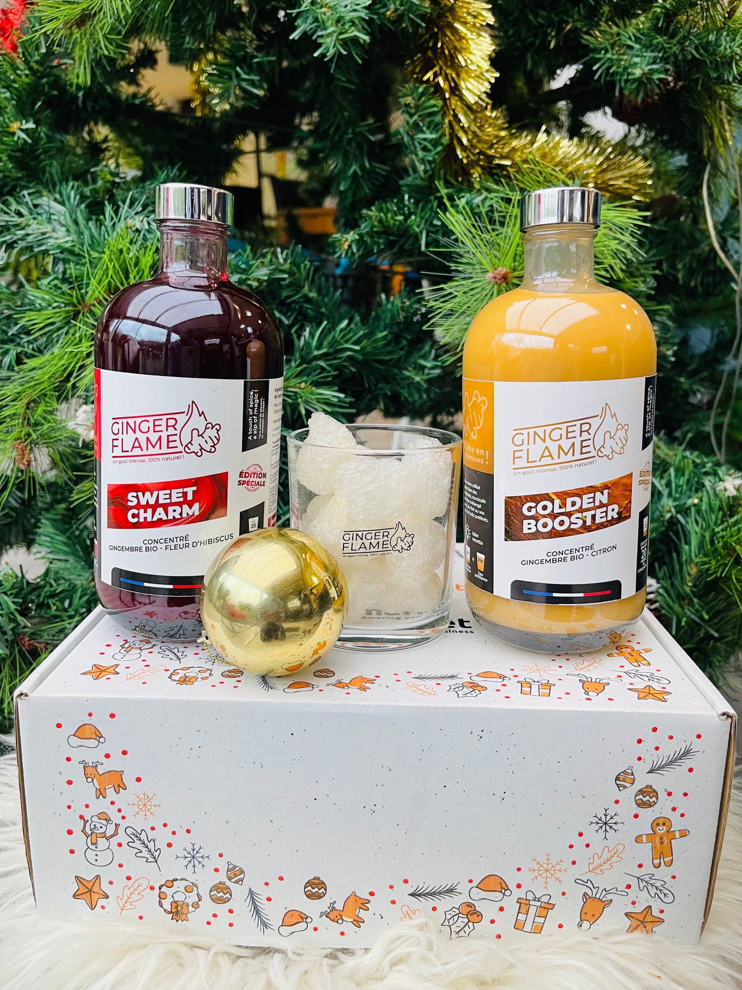 Ginger Lemon Concentrate Gift Set - Hibiscus Concentrate